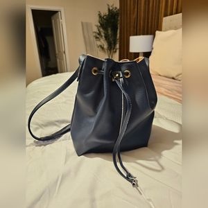 Navy Bucket Bag